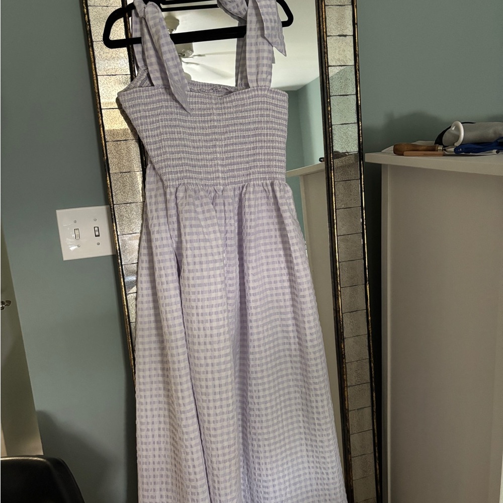 WRAY NYC Lavender Gingham Dress